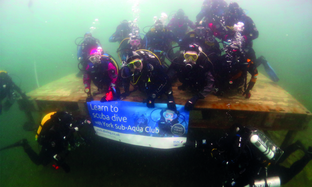 York Sub-Aqua Club with their free promo banner